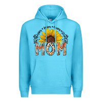 Ocean Blue mom sunflower Premium Hoodie - RacoonDesign