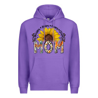Purple mom sunflower Premium Hoodie - RacoonDesign
