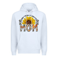 White mom sunflower Premium Hoodie - RacoonDesign