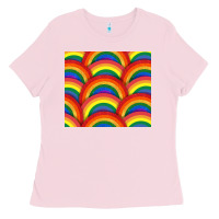 Bubblegum Pink Pride rainbow glitter tumbler Ladies Tee - FaDigitalArtStudio