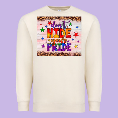 Don't Hide Your Pride Tumbler Premium Sweatshirt Designed By Jahusdesignshop