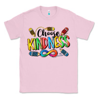 Bubblegum Pink Chose Kindness Autism Classic Tee - CowGirlArtShop