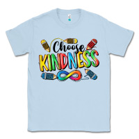 Dusty Blue Chose Kindness Autism Classic Tee - CowGirlArtShop