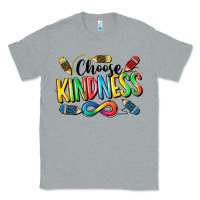 Heather Grey Chose Kindness Autism Classic Tee - CowGirlArtShop