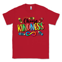 Red Chose Kindness Autism Classic Tee - CowGirlArtShop