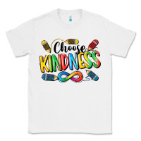 White Chose Kindness Autism Classic Tee - CowGirlArtShop