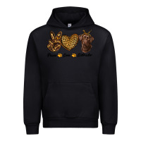 Black peace love labrador Urban Hoodie - RanaPortraitStore
