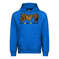 Cobalt peace love labrador Urban Hoodie - RanaPortraitStore