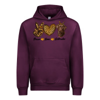 Mauve Wine peace love labrador Urban Hoodie - RanaPortraitStore
