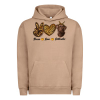 Pigment Burro peace love labrador Urban Hoodie - RanaPortraitStore