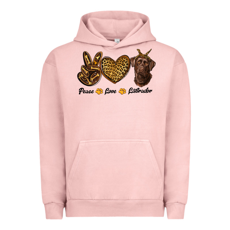 Peace Love Labrador Urban Hoodie by RanaPortraitStore | Teevron