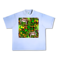 Grape Ice St. Patrick's Donkey With Leprechaun Urban Heavy Tee - FaDigitalArtStudio