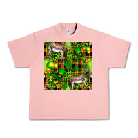 Salmon St. Patrick's Donkey With Leprechaun Urban Heavy Tee - FaDigitalArtStudio