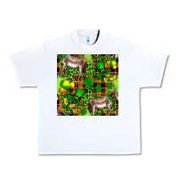 White St. Patrick's Donkey With Leprechaun Urban Heavy Tee - FaDigitalArtStudio