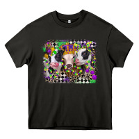 Asphalt mardi gras heifers Heavy Core Tee - CowGirlArtShop