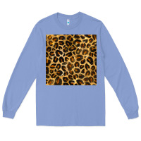 Colony Blue leopard seamless pattern Long Sleeve Tee - BundleAndBundleShop