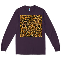 Plum leopard seamless pattern Long Sleeve Tee - BundleAndBundleShop