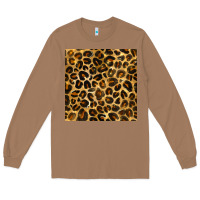 Toasted Coconut leopard seamless pattern Long Sleeve Tee - BundleAndBundleShop