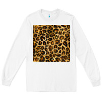 White leopard seamless pattern Long Sleeve Tee - BundleAndBundleShop