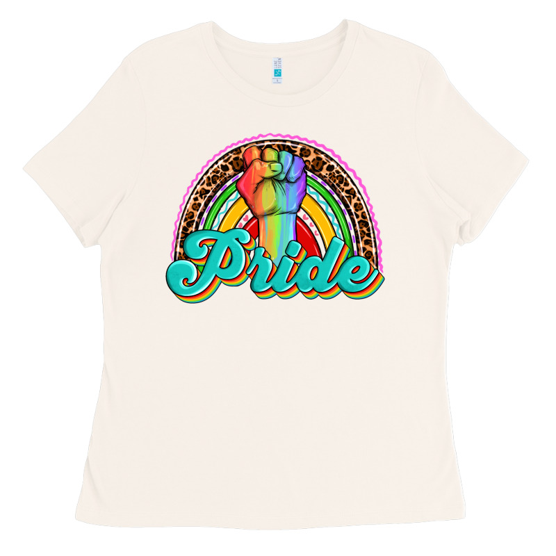 Pride Rainbow Ladies Tee by OliviaCreatesArt | Teevron