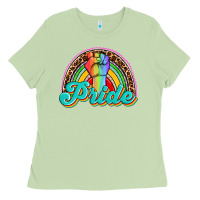 Matcha pride rainbow Ladies Tee - OliviaCreatesArt