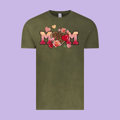 Valentine's Day Mom Mother's Day Vintage Tee Designed By Fadigitalartstudio