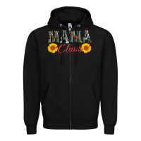 Black mama claus Zipper Hoodie - AdoDesignShop