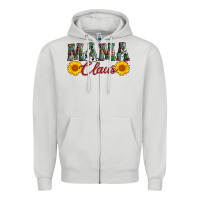 Dove Grey mama claus Zipper Hoodie - AdoDesignShop