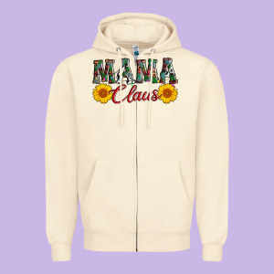 Mama Claus Zipper Hoodie Designed By Adodesignshop