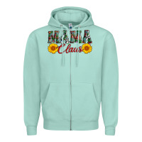 Seafoam mama claus Zipper Hoodie - AdoDesignShop