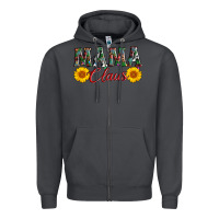 Smoke mama claus Zipper Hoodie - AdoDesignShop