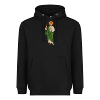 Black san judas Heavyweight Hoodie - JahusDesignShop