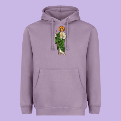 San Judas Heavyweight Hoodie Designed By Jahusdesignshop