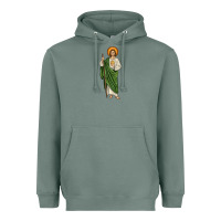 Sage san judas Heavyweight Hoodie - JahusDesignShop