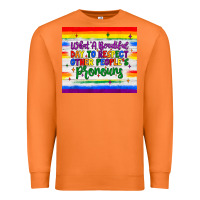 Carrot what a beautiful day to respect other people's pronouns  tumbler Premium Sweatshirt - JahusDesignShop