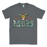 Charcoal Heather Mom with Cow skull Mother's Day Classic Tee - CowGirlArtShop