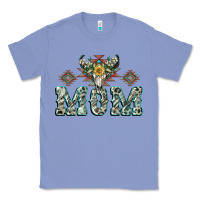 Colony Blue Mom with Cow skull Mother's Day Classic Tee - CowGirlArtShop
