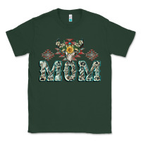 Sports Green Mom with Cow skull Mother's Day Classic Tee - CowGirlArtShop