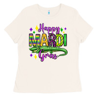 Happy Mardi Gras Alligator Olivia Ladies Tee | Teevron