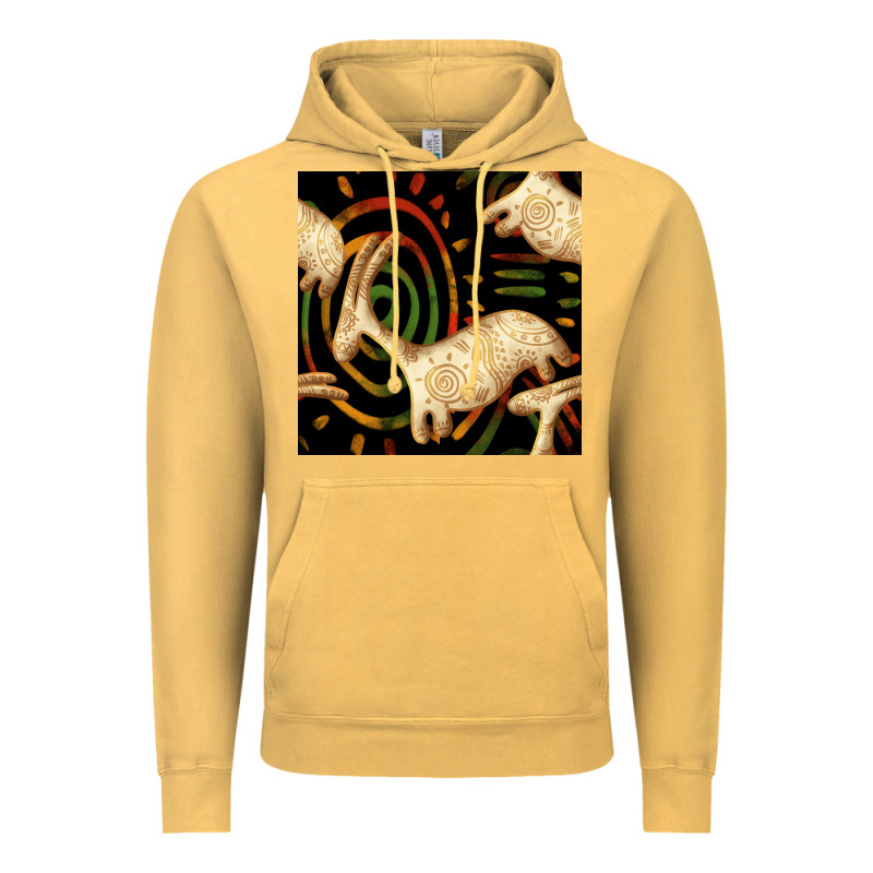 African Ethnic Animal Seamless Pattern Vintage Hoodie by BundleAndBundleShop | Teevron