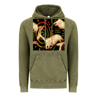 Vintage Olive african ethnic animal seamless pattern Vintage Hoodie - BundleAndBundleShop