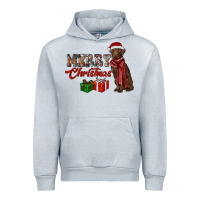 Heather Grey merry christmas labrador retriever Urban Hoodie - RanaPortraitStore
