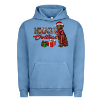 Pigment Pebble Blue merry christmas labrador retriever Urban Hoodie - RanaPortraitStore