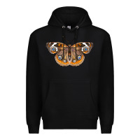 Black Common Buckeye Butterfly Premium Hoodie - LillyAllenDesigns