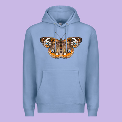 Common Buckeye Butterfly Premium Hoodie Designed By Lillyallendesigns
