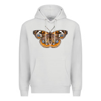 Dove Grey Common Buckeye Butterfly Premium Hoodie - LillyAllenDesigns