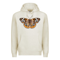 Oatmeal Heather Common Buckeye Butterfly Premium Hoodie - LillyAllenDesigns