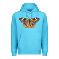 Ocean Blue Common Buckeye Butterfly Premium Hoodie - LillyAllenDesigns