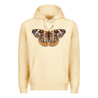 Pina Colada Common Buckeye Butterfly Premium Hoodie - LillyAllenDesigns