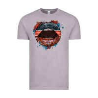 Vintage Zinc American flag lips 4th of july Vintage Tee - FaDigitalArtStudio